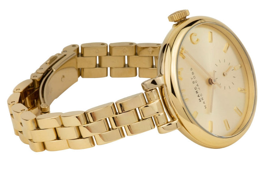 Marc Jacobs Sally Champagne Gold Dial Gold Steel Strap Watch for Women - MBM3363 Buy Now By Marc Jacobs