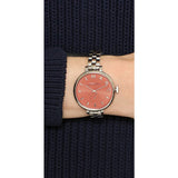 Marc Jacobs Sally Orange Dial Silver Steel Strap Watch for Women - MBM3365 Buy Now By Marc Jacobs