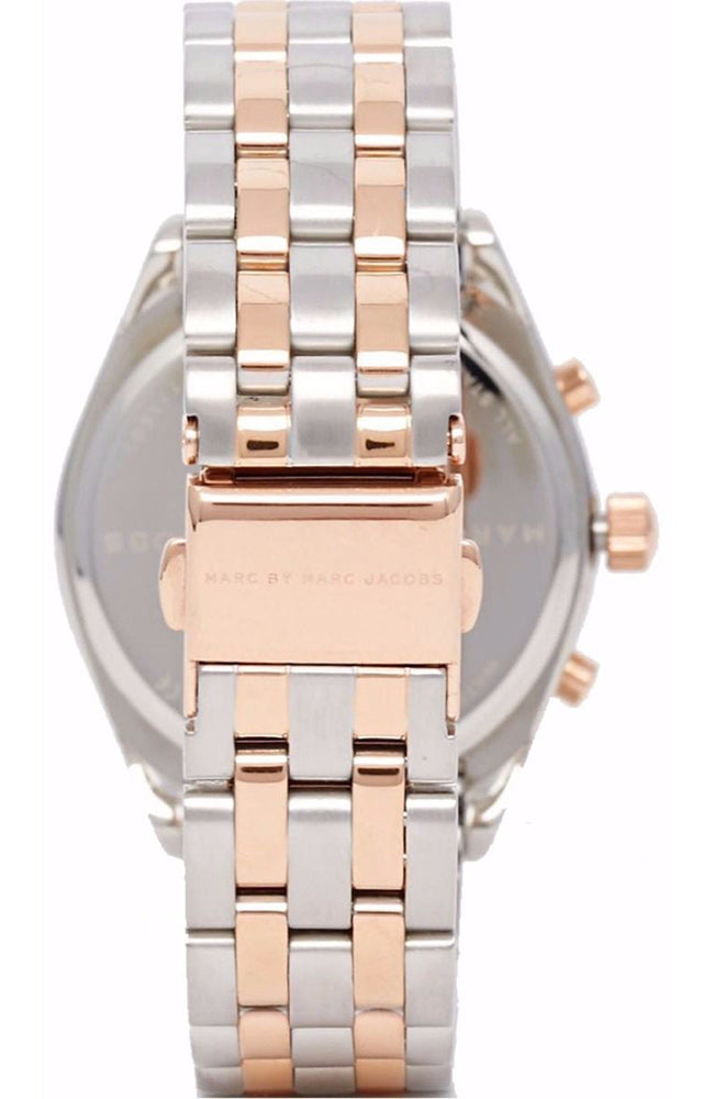 Marc Jacobs Peeker Chronograph Silver Two Tone Steel Strap Watch for Women - MBM3369 Buy Now By Marc Jacobs