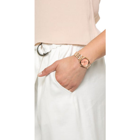 Marc Jacobs Peeker Pink Dial Rose Gold Stainless Steel Strap Watch for Women - MBM3377 Buy Now By Marc Jacobs
