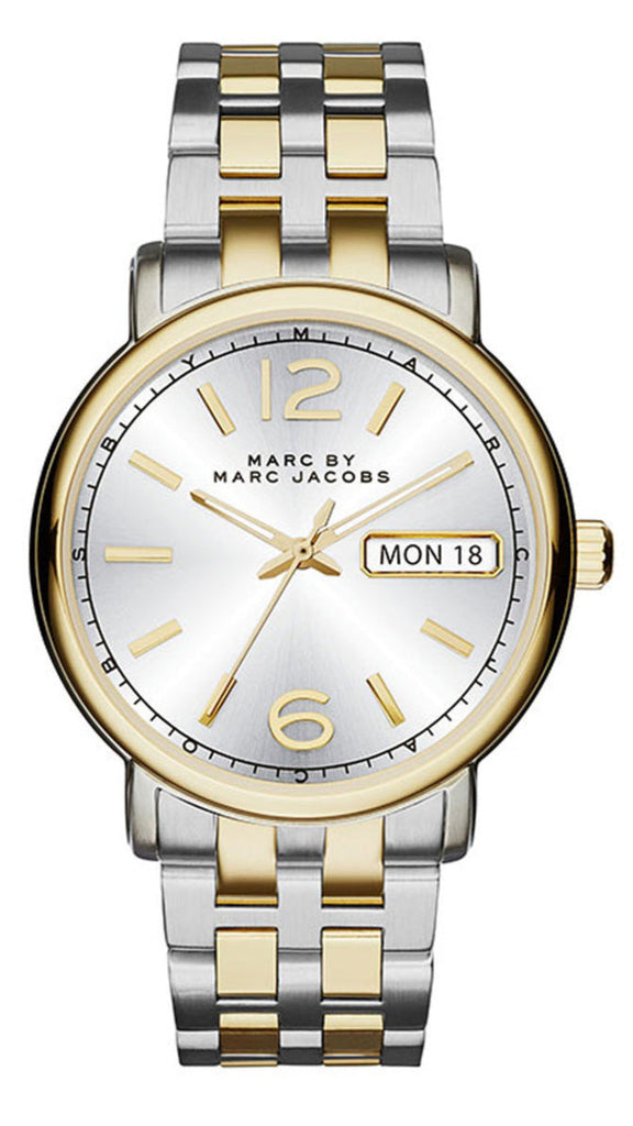 Marc Jacobs Fergus Silver Dial Two Tone Steel Strap Watch for Women - MBM8652 Buy Now By Marc Jacobs