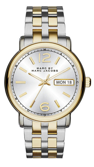 Marc Jacobs Fergus Silver Dial Two Tone Steel Strap Watch for Women - MBM8652 Buy Now By Marc Jacobs
