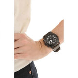 Marc Jacobs Larry Chronograph Black Dial Grey Leather Strap Watch for Men - MBM5034 Buy Now By Marc Jacobs