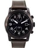 Marc Jacobs Larry Chronograph Black Dial Grey Leather Strap Watch for Men - MBM5034 Buy Now By Marc Jacobs