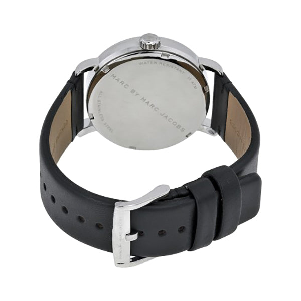 Marc Jacobs Fergus White Dial Black Leather Strap Watch for Men - MBM5076 Buy Now By Marc Jacobs