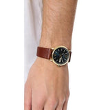 Marc Jacobs Fergus Green Dial Brown Leather Strap Watch for Men - MBM5077 Buy Now By Marc Jacobs