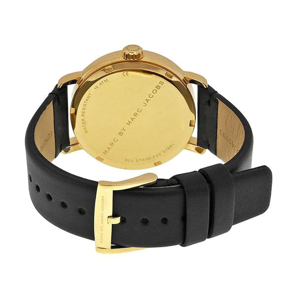Marc Jacobs Fergus White Dial Black Leather Strap Watch for Men - MBM5081 Buy Now By Marc Jacobs