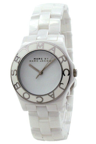 Marc Jacobs Marc White Dial White Ceramic Strap Watch for Women - MBM9500 Buy Now By Marc Jacobs
