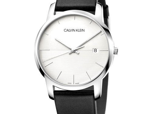 Calvin Klein City White Dial Black Leather Strap Watch for Men - K2G2G1CD Buy Now By Calvin Klein