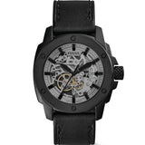 Fossil Modern Machine Automatic Skeleton Grey Dial Black Steel Strap Watch for Men - ME3134 Buy Now By Fossil