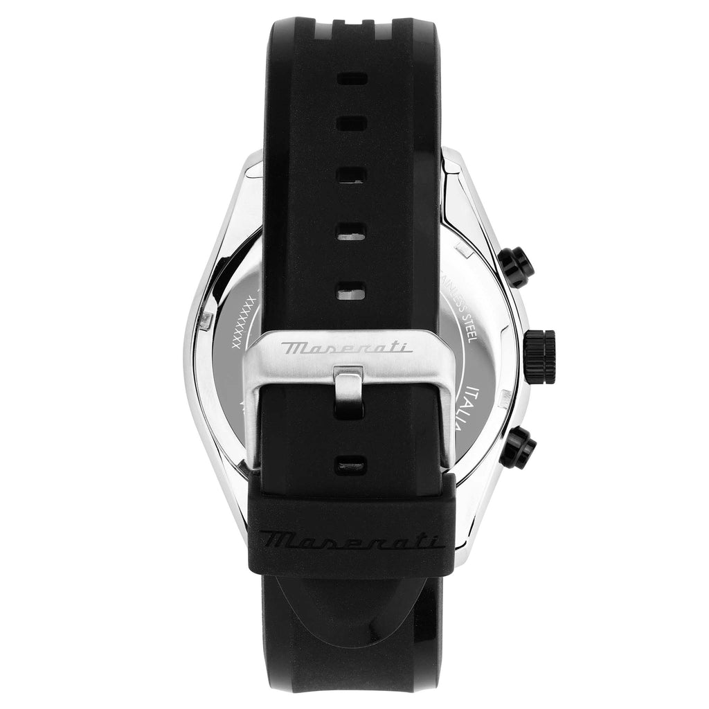 Maserati Traguardo Chronograph Blue Dial Black Silicone Strap Watch For Men - R8871612044 Buy Now By Maserati