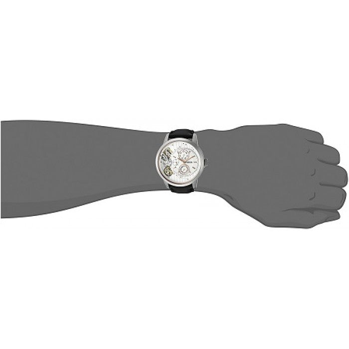 Fossil Townsman Twist Multifunction White Dial Black Leather Strap Watch for Men - ME1164 Buy Now By Fossil
