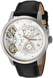 Fossil Townsman Twist Multifunction White Dial Black Leather Strap Watch for Men - ME1164 Buy Now By Fossil