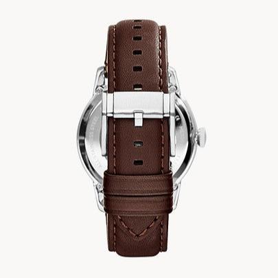 Fossil Townsman Automatic Black Dial Brown Leather Strap Watch for Men - ME3061 Buy Now By Fossil