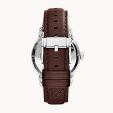 Fossil Townsman Automatic Black Dial Brown Leather Strap Watch for Men - ME3061 Buy Now By Fossil