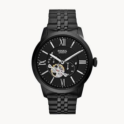 Fossil Townsman Multi Function Mechanical Black Dial Black Steel Strap Watch for Men - ME3062 Buy Now By Fossil
