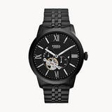 Fossil Townsman Multi Function Mechanical Black Dial Black Steel Strap Watch for Men - ME3062 Buy Now By Fossil