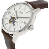 Fossil Townsman Automatic White Dial Brown Leather Strap Watch for Men - ME3064 Buy Now By Fossil
