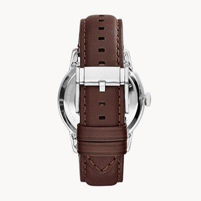 Fossil Townsman Automatic White Dial Brown Leather Strap Watch for Men - ME3064 Buy Now By Fossil