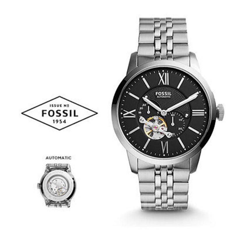 Fossil Townsman Black Dial Silver Steel Strap Watch for Men - ME3107 Buy Now By Fossil