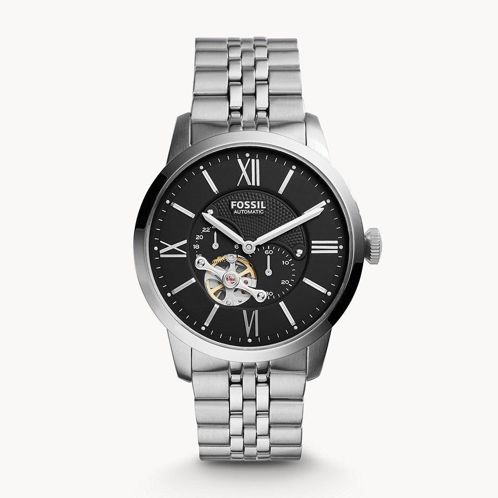 Fossil Townsman Black Dial Silver Steel Strap Watch for Men - ME3107 Buy Now By Fossil