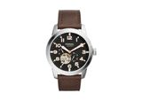 Fossil Pilot 54 Automatic Black Dial Brown Leather Strap Watch for Men - ME3118 Buy Now By Fossil