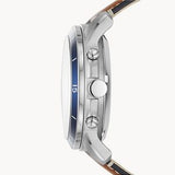 Fossil Grant Sport Automatic Skeleton Blue Dial Brown Leather Strap Watch for Men - ME3140 Buy Now By Fossil