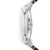 Fossil Townsman Automatic Skeleton Blue Dial Brown Leather Strap Watch for Men - ME3154 Buy Now By Fossil