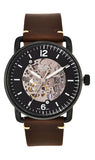 Fossil Commuter Automatic Black Dial Brown Leather Strap Watch for Men - ME3158 Buy Now By Fossil