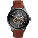 Fossil Townsman Automatic Skeleton Black Dial Brown Leather Strap Watch for Men - ME3181 Buy Now By Fossil