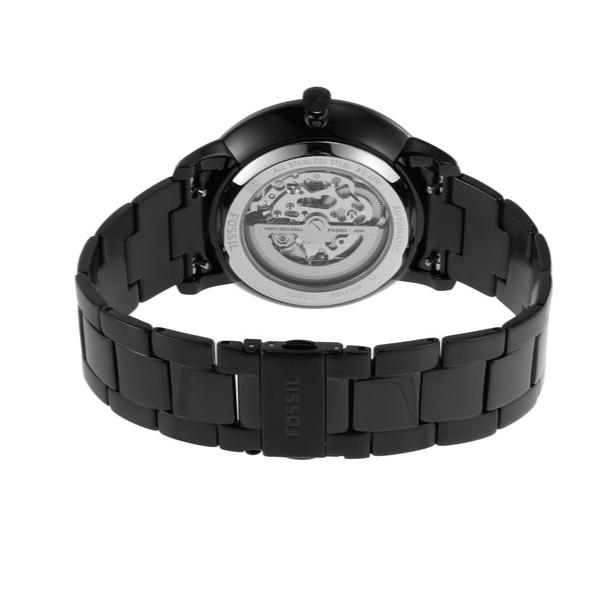 Fossil Neutra Automatic Skeleton Black Dial Black Steel Strap Watch for Men - ME3183 Buy Now By Fossil
