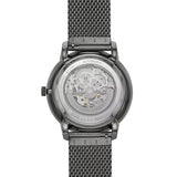 Fossil Neutra Automatic Skeleton Black Dial Grey Mesh Strap Watch for Men - ME3185 Buy Now By Fossil