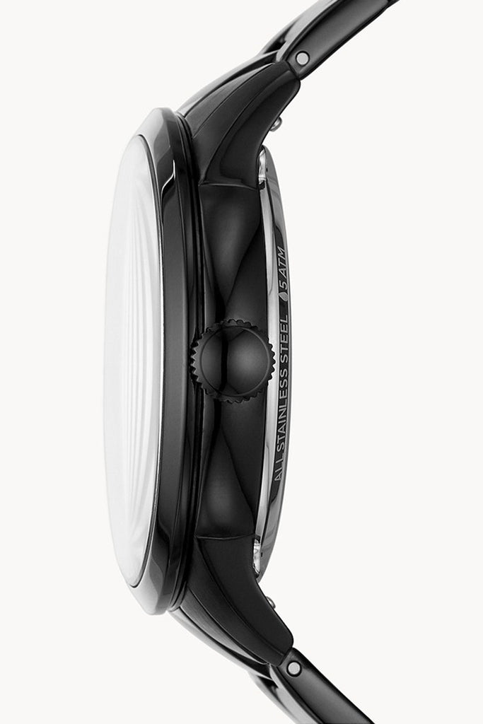 Fossil Townsman Automatic Skeleton Black Dial Black Steel Strap Watch for Men - ME3197 Buy Now By Fossil