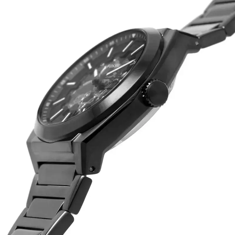 Fossil Everett Automatic Skeleton Grey Dial Grey Steel Strap Watch for Men - ME3206 Buy Now By Fossil