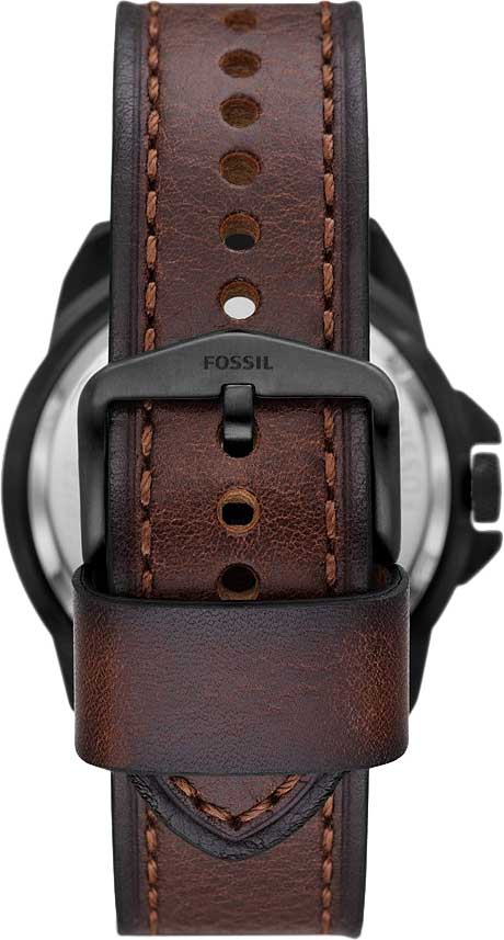 Fossil Bronson Automatic Skeleton Black Dial Brown Leather Strap Watch for Men - ME3219 Buy Now By Fossil