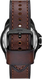 Fossil Bronson Automatic Skeleton Black Dial Brown Leather Strap Watch for Men - ME3219 Buy Now By Fossil