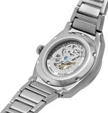 Fossil Everett Automatic Skeleton Blue Dial Silver Steel Strap Watch for Men - ME3220 Buy Now By Fossil