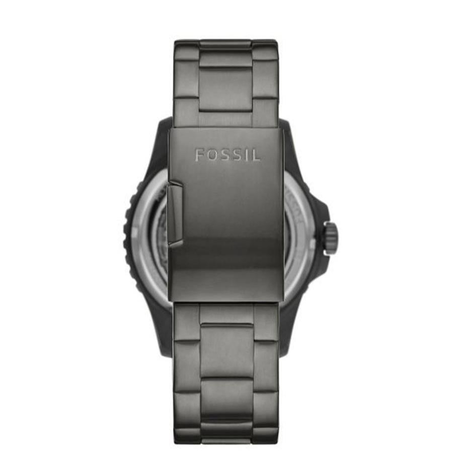 Fossil Bronson Automatic Skeleton Black Dial Grey Steel Strap Watch for Men - ME3255 Buy Now By Fossil