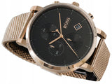 Hugo Boss Integrity Black Dial Gold Mesh Bracelet Watch for Men - 1513808 Buy Now By Hugo Boss