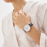 Michael Kors Pyper Quartz White Dial Black Leather Strap Watch For Women - MK2834 Buy Now By Michael Kors