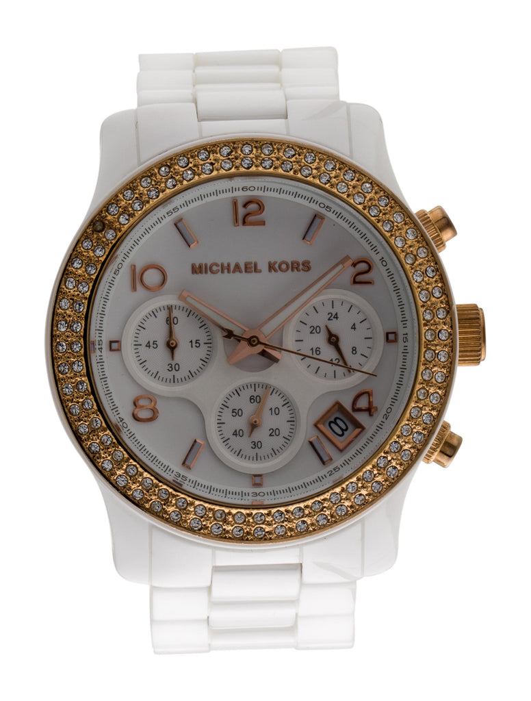 Michael Kors Ceramic White Dial White Steel Strap Watch for Women - MK5269 Buy Now By Michael Kors