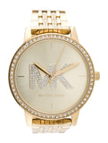 Michael Kors Melissa Pave Gold Dial Gold Steel Strap Watch for Women - MK4371 Buy Now By Michael Kors
