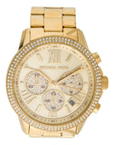 Michael Kors Bryn Pavé Quartz Gold Dial Gold Steel Strap Watch For Women - MK7199 Buy Now By Michael Kors