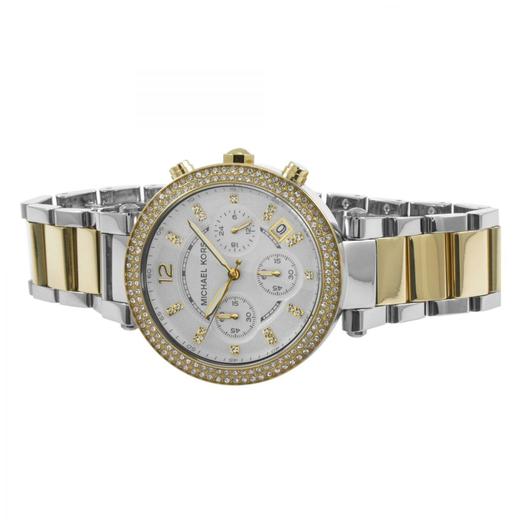 Michael Kors Parker White Dial Two Tone Steel Strap Watch for Women - MK5626 Buy Now By Michael Kors