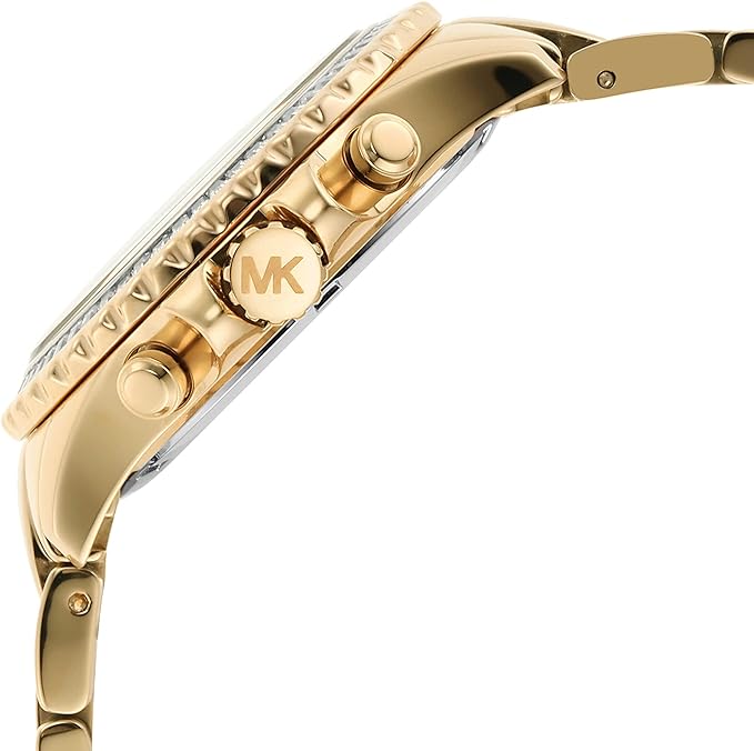 Michael Kors Everest Chronograph White Dial Gold Steel Strap Watch For Women - MK7212 Buy Now By Michael Kors