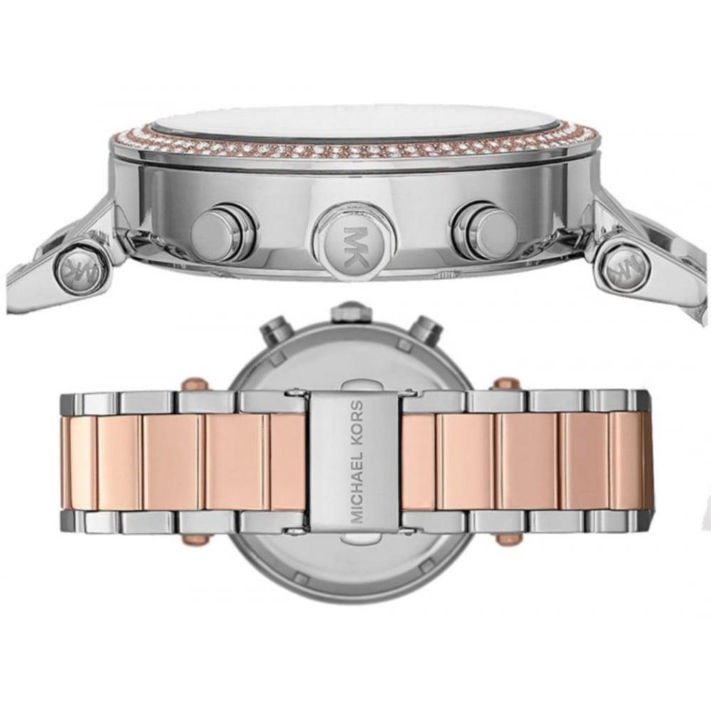 Michael Kors Parker White Dial Two Tone Steel Strap Watch for Women - MK5820 Buy Now By Michael Kors