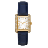 Michael Kors Emery Quartz Diamond Silver Dial Blue Leather Strap Watch For Women - MK2982 Buy Now By Michael Kors