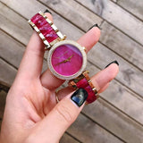 Michael Kors Parker Pink Mother of Pearl Dial Two Tone Steel Strap Watch for Women - MK6490 Buy Now By Michael Kors