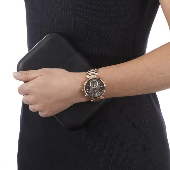 Michael Kors Sawyer Rose Gold Dial Rose Gold Steel Strap Watch for Women - MK6226 Buy Now By Michael Kors
