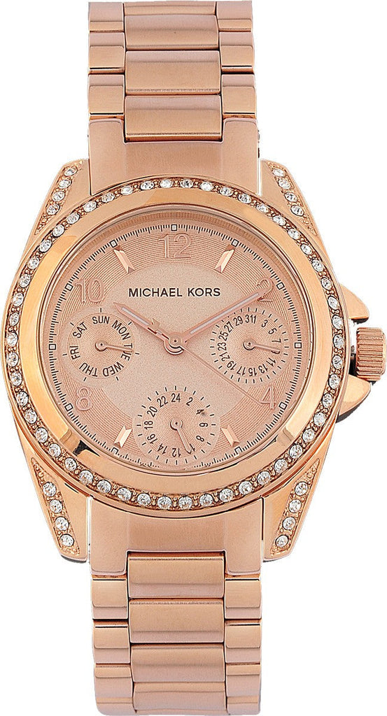 Michael Kors Blair Rose Gold Dial Rose Gold Steel Strap Watch for Women - MK5613 Buy Now By Michael Kors